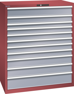 Bild 1: Schubladenschrank 64x36E (BxTxH) 1193x725x1450mm RFID Lock R3003/N6502