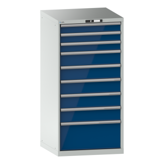 Bild 1: Schubladenschrank 36x36E (BxTxH) 717x725x1450mm KEY Lock R7035/R5005