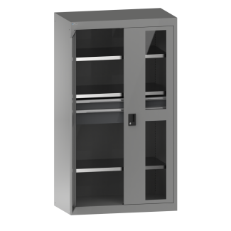 Bild 1: Schwerlastschrank 54x27E (BxTxH) 1100x641x1950mm CODE Lock R9006