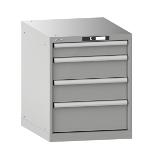 Bild 1: Schubladenschrank 27x36E (BxTxH) 564x725x700mm KEY Lock R9006