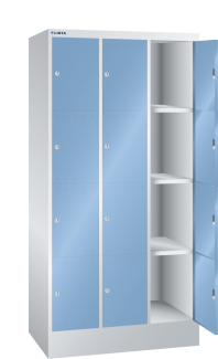 Bild 1: F&auml;cherschrank (BxTxH) 905x500x1795mm 3x4 F&auml;cher R7035/R5012