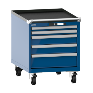 Bild 1: Schubladenschrank mobil 27x36E (BxTxH) 564x725x723mm KEY Lock R5010