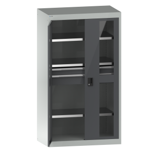 Bild 1: Schwerlastschrank 54x27E (BxTxH) 1100x641x1950mm CODE Lock R7035/N6502