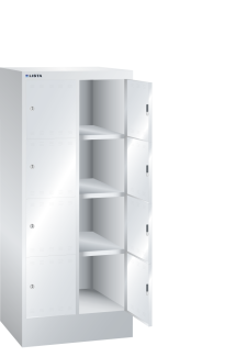 Bild 1: F&auml;cherschrank (BxTxH) 610x500x1395mm 2x4 F&auml;cher R7035/R9010