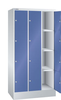 Immagine 1: Armadio a scomparti (LxPxA) 905x500x1795mm 3x4 scomparti R7035/R5010