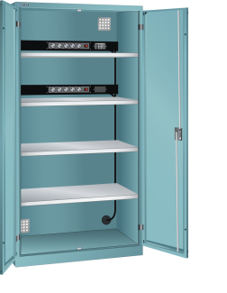 Bild 1: Akku-Ladeschrank (BxTxH) 1000x580x1950mm Typ D CODE Lock R5018