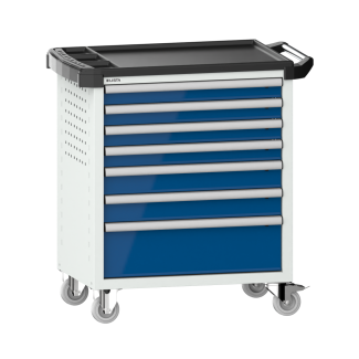 Bild 1: Werkstattwagen 36x27E (BxTxH) 894x525x928mm KEY Lock R7035/R5005