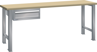 Bild 1: Werkbank 27x36E (BxTxH) 1500x800x850mm Buche KEY Lock N4502