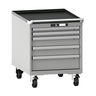 Bild 1: Schubladenschrank mobil 27x36E (BxTxH) 564x725x723mm KEY Lock R9006