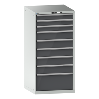 Bild 1: Schubladenschrank 36x36E (BxTxH) 717x725x1450mm KEY Lock R7035/N6502