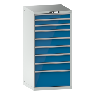 Bild 1: Schubladenschrank 36x36E (BxTxH) 717x725x1450mm KEY Lock R7035/R5012