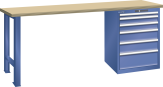 Bild 1: Werkbank 27x27E (BxTxH) 2000x700x890mm Multiplex RFID Lock R5010