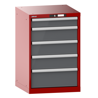 Bild 1: Schubladenschrank 27x27E (BxTxH) 564x572x850mm KEY Lock R3003/N6502