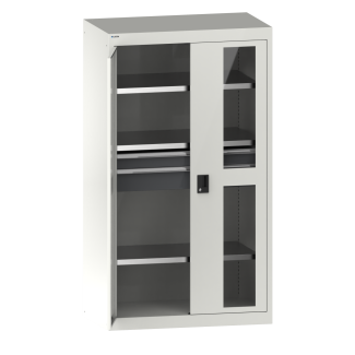 Bild 1: Schwerlastschrank 54x27E (BxTxH) 1100x641x1950mm CODE Lock R9010