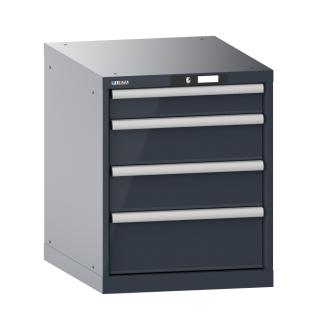 Bild 1: Schubladenschrank 27x36E (BxTxH) 564x725x700mm KEY Lock R7015