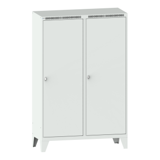 Bild 1: Garderobenschrank (BxTxH) 1200x500x1850mm 4 Abteile R7035