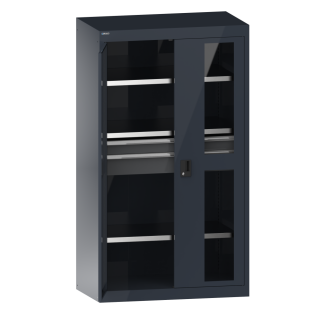 Bild 1: Schwerlastschrank 54x27E (BxTxH) 1100x641x1950mm CODE Lock R7015